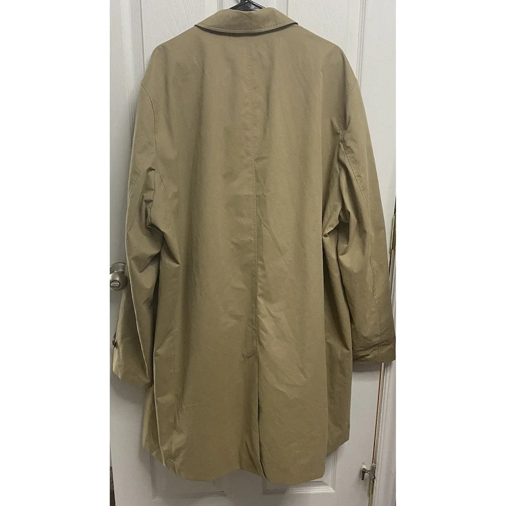 Banana Republic Men Brown Trench Coat Brown Water Repellent Raincoat TALL XXL